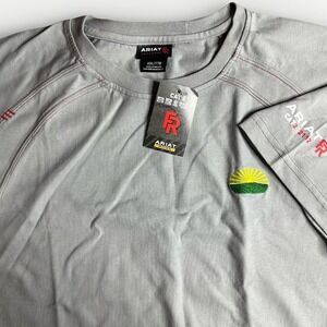 NEW Ariat FR Work Shirt Mens XXL Silver Fox Fire Resistant CAT2 2112 Welding USA
